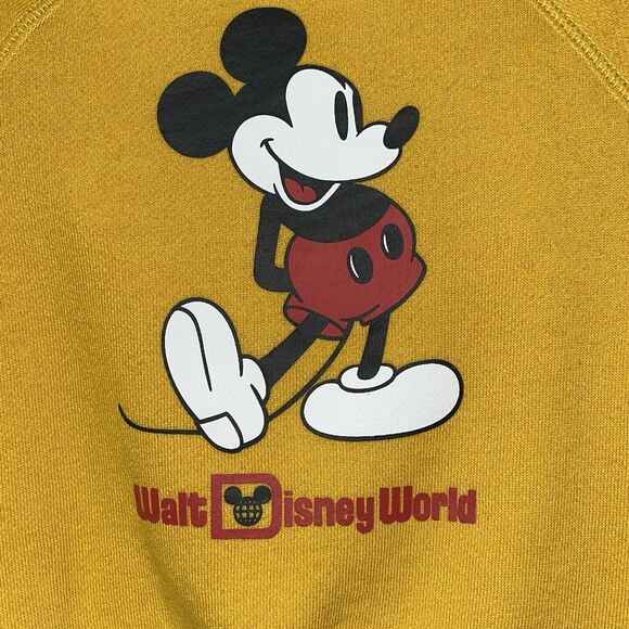 Disney Parks Walt Disney World Mickey Mouse Yellow Toddler Sweatshirt 3T EUC - Picture 5 of 13
